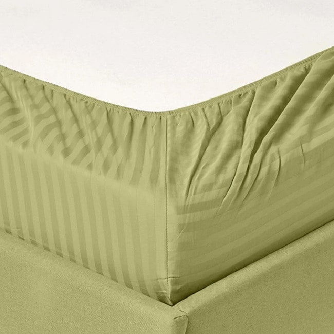 Parure de lit à rayures en coton égyptien 1 200 fils avec poche profonde Home Sweet Home Dream