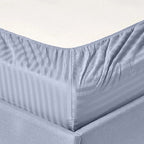Parure de lit à rayures en coton égyptien 1 200 fils avec poche profonde Home Sweet Home Dream