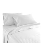 Parure de lit à rayures en coton égyptien 1 200 fils avec poche profonde Home Sweet Home Dream
