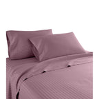 Parure de lit à rayures en coton égyptien 1 200 fils avec poche profonde Home Sweet Home Dream