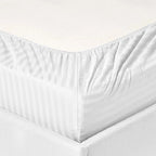 Parure de lit à rayures en coton égyptien 1 200 fils avec poche profonde Home Sweet Home Dream