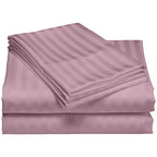 Parure de lit à rayures en coton égyptien 1 200 fils avec poche profonde Home Sweet Home Dream