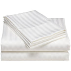 Parure de lit à rayures en coton égyptien 1 200 fils avec poche profonde Home Sweet Home Dream