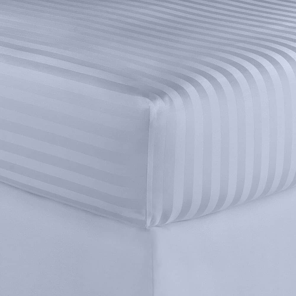 Parure de lit à rayures en coton égyptien 1 200 fils avec poche profonde Home Sweet Home Dream