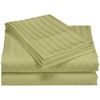 Parure de lit à rayures en coton égyptien 1 200 fils avec poche profonde Home Sweet Home Dream