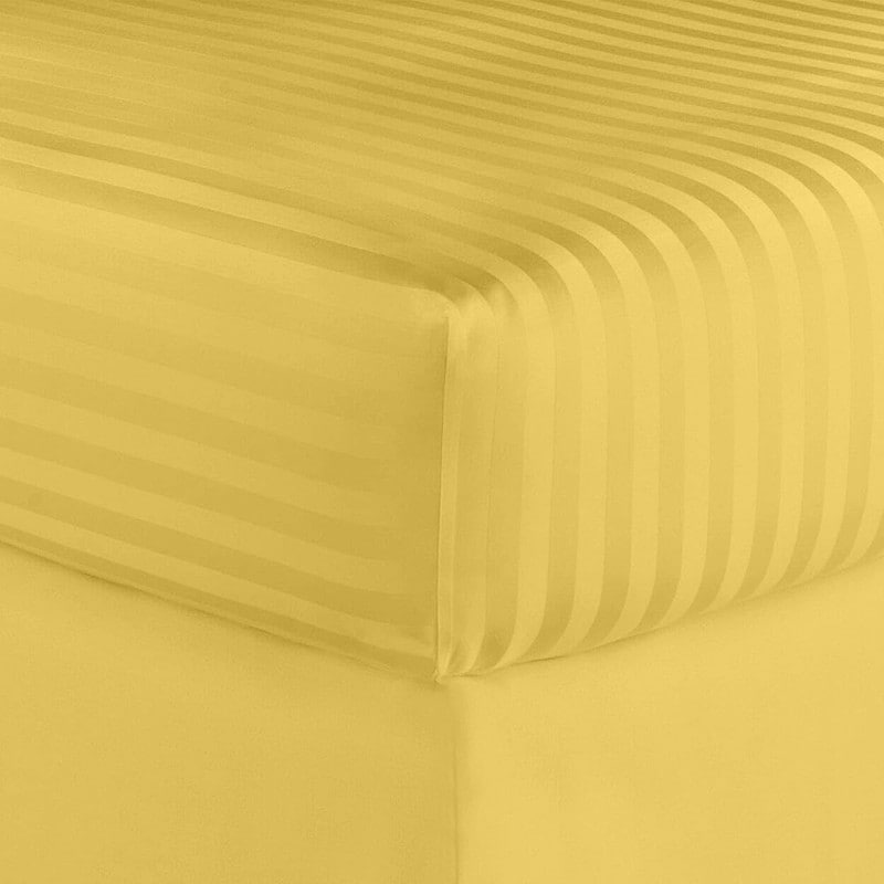Parure de lit à rayures en coton égyptien 1 200 fils avec poche profonde Home Sweet Home Dream