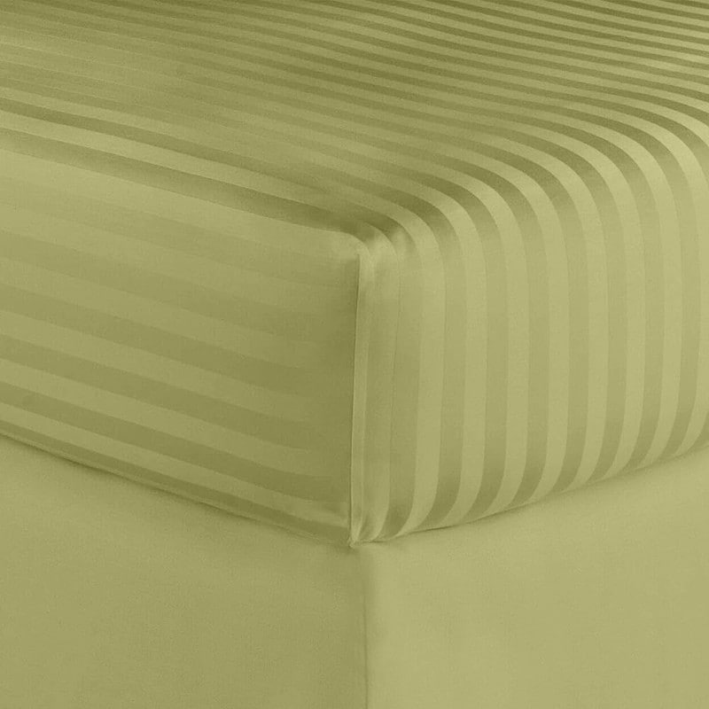 Parure de lit à rayures en coton égyptien 1 200 fils avec poche profonde Home Sweet Home Dream
