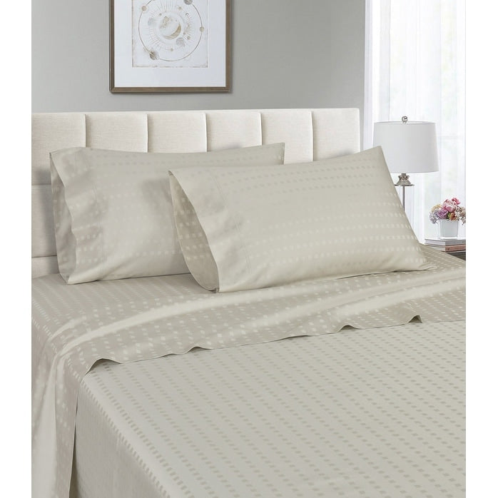 Parure de lit à rayures en coton égyptien 1 200 fils avec poche profonde Home Sweet Home Dream