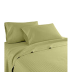 Parure de lit à rayures en coton égyptien 1 200 fils avec poche profonde Home Sweet Home Dream