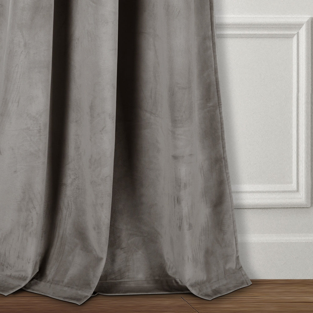 Ensemble de rideaux occultants en velours uni Porch &amp; Den Lapeyrous