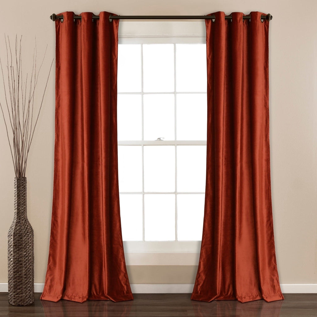 Ensemble de rideaux occultants en velours uni Porch &amp; Den Lapeyrous