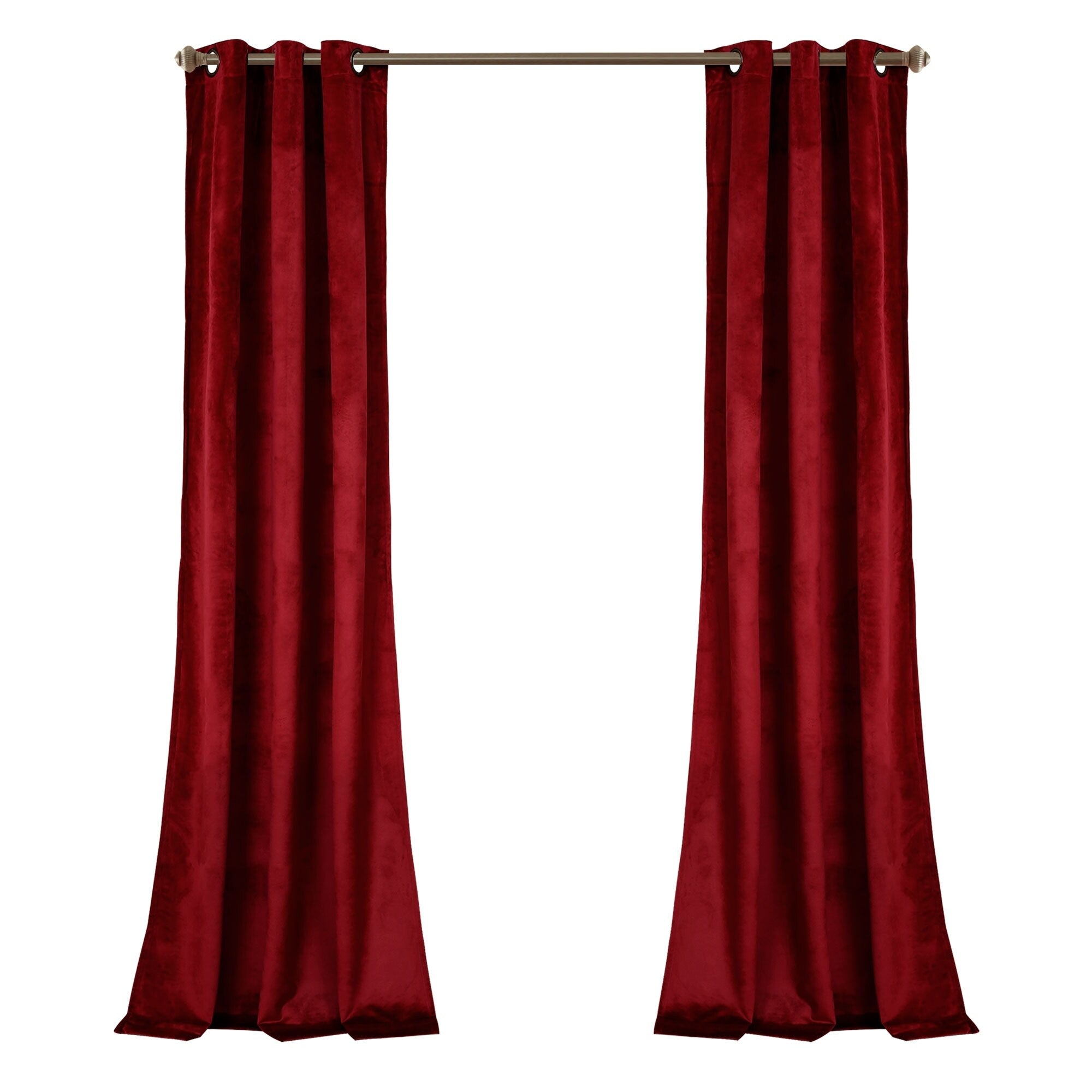 Ensemble de rideaux occultants en velours uni Porch &amp; Den Lapeyrous