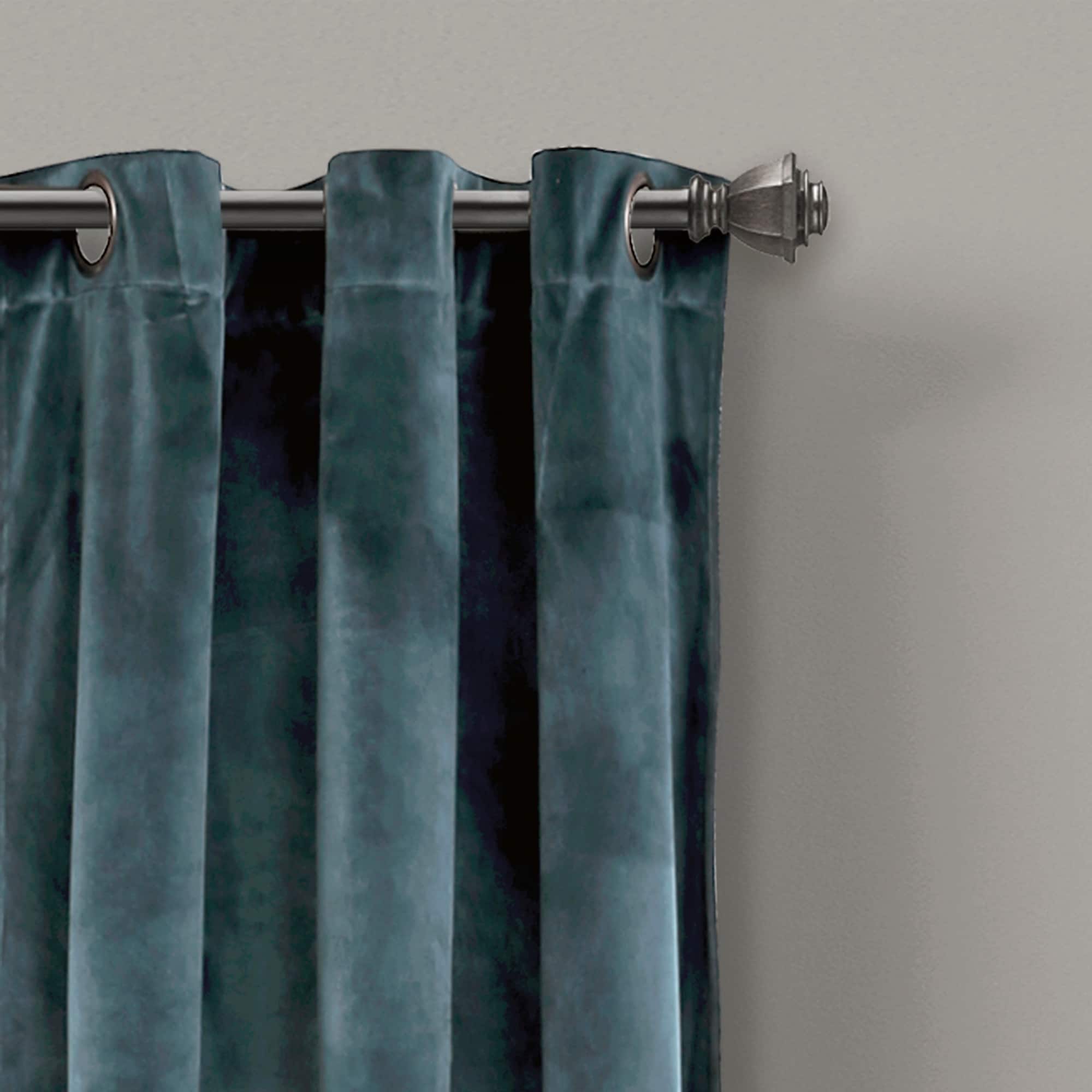 Ensemble de rideaux occultants en velours uni Porch &amp; Den Lapeyrous