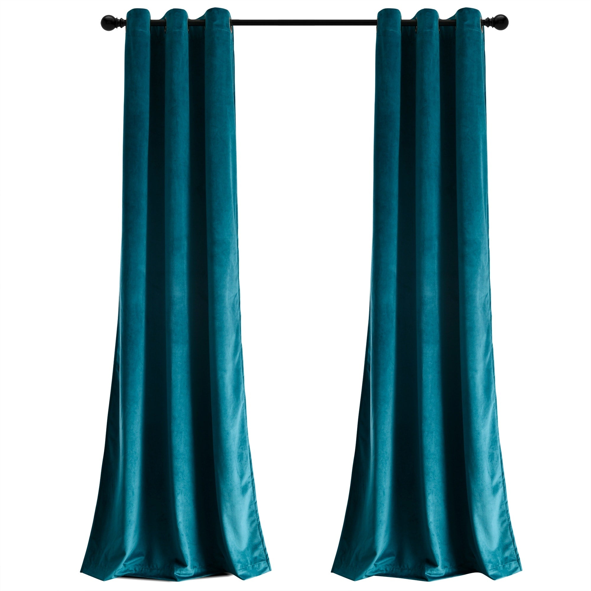 Ensemble de rideaux occultants en velours uni Porch &amp; Den Lapeyrous