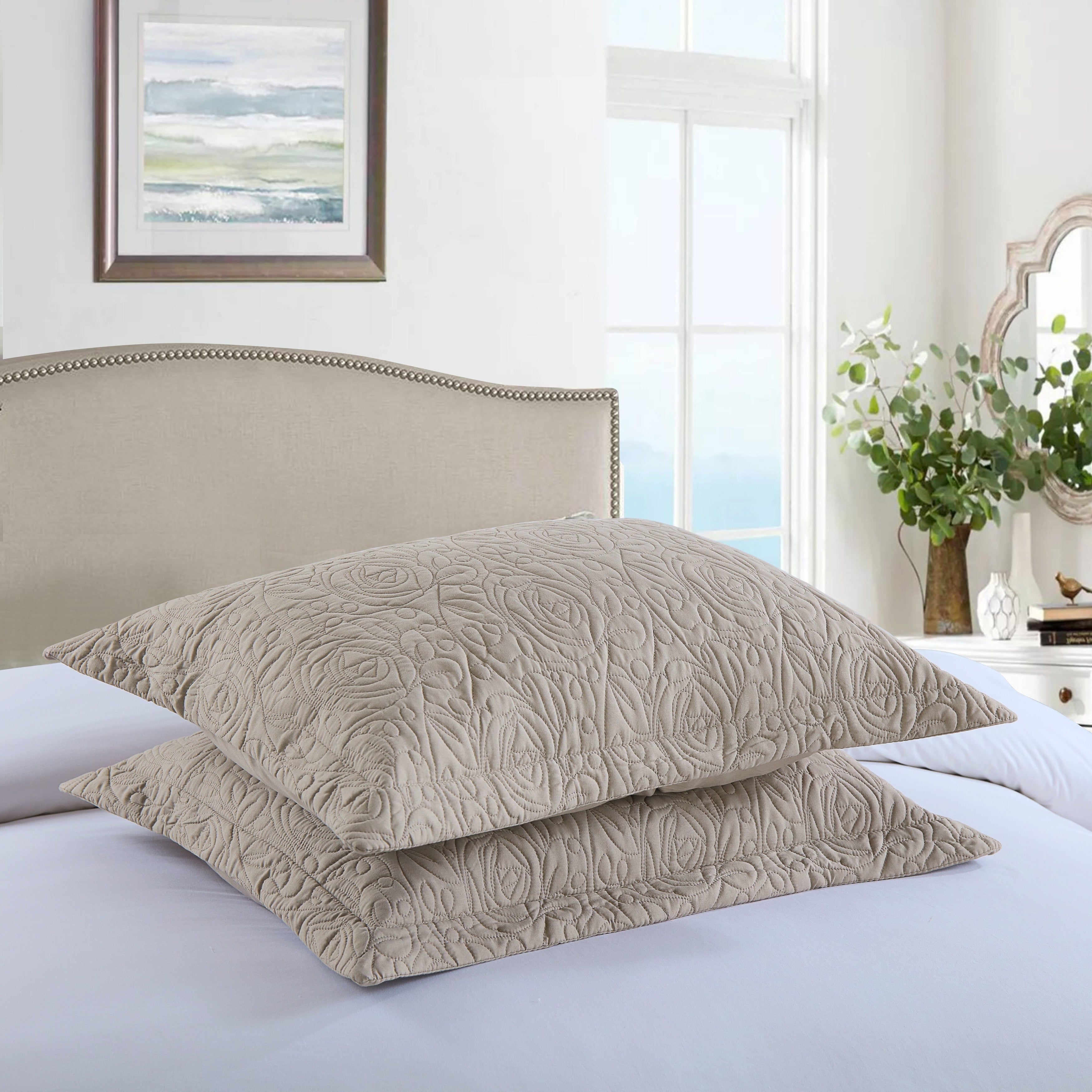 Housse de coussin brodée Manor Porch &amp; Den (lot de 2)