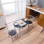 Ensemble bistrot 3 pièces en métal Porch &amp; Den Matomandy