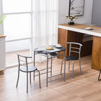 Ensemble bistrot 3 pièces en métal Porch &amp; Den Matomandy