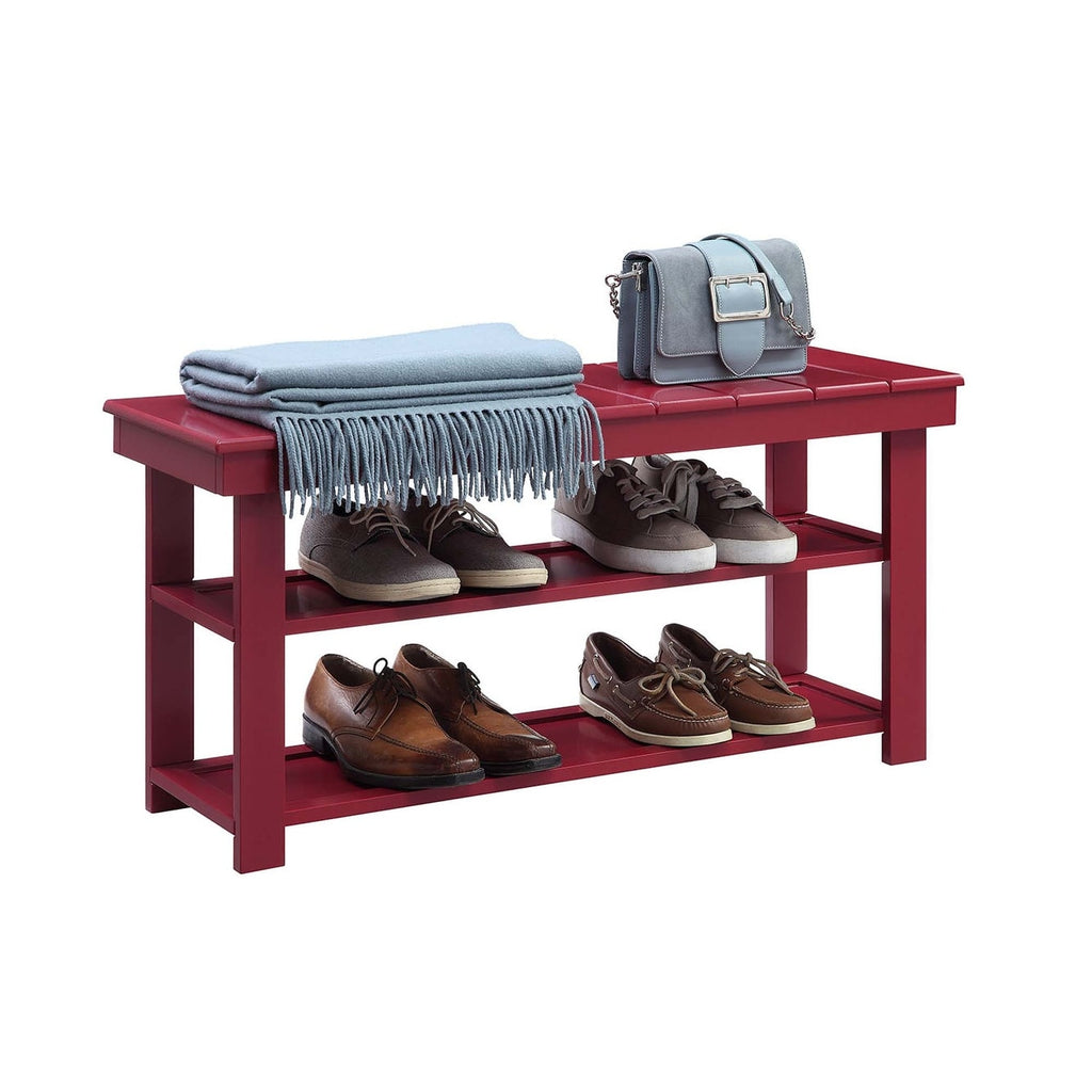 Banc de vestiaire utilitaire Oxford avec étagères Convenience Concepts