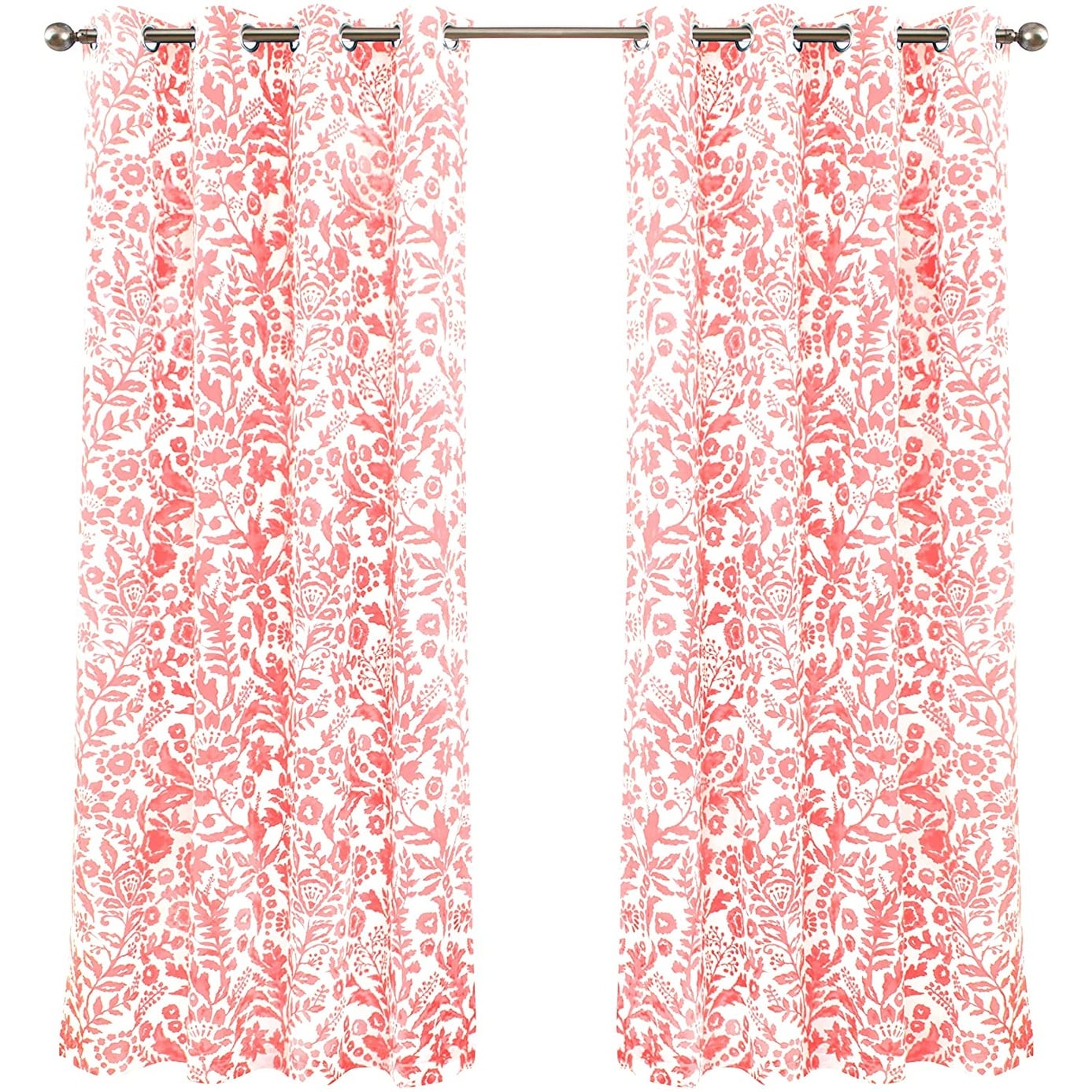 Paire de rideaux occultants doublés à motif floral aquarelle Porch &amp; Den Ouzel