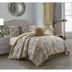 Ensemble de couette 6 pièces en jacquard médaillon Summerfield de Porch &amp; Den