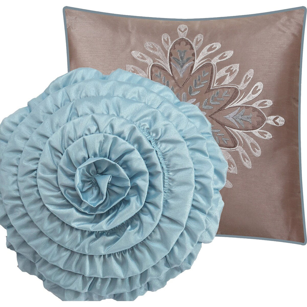 Ensemble de couette 6 pièces en jacquard médaillon Summerfield de Porch &amp; Den