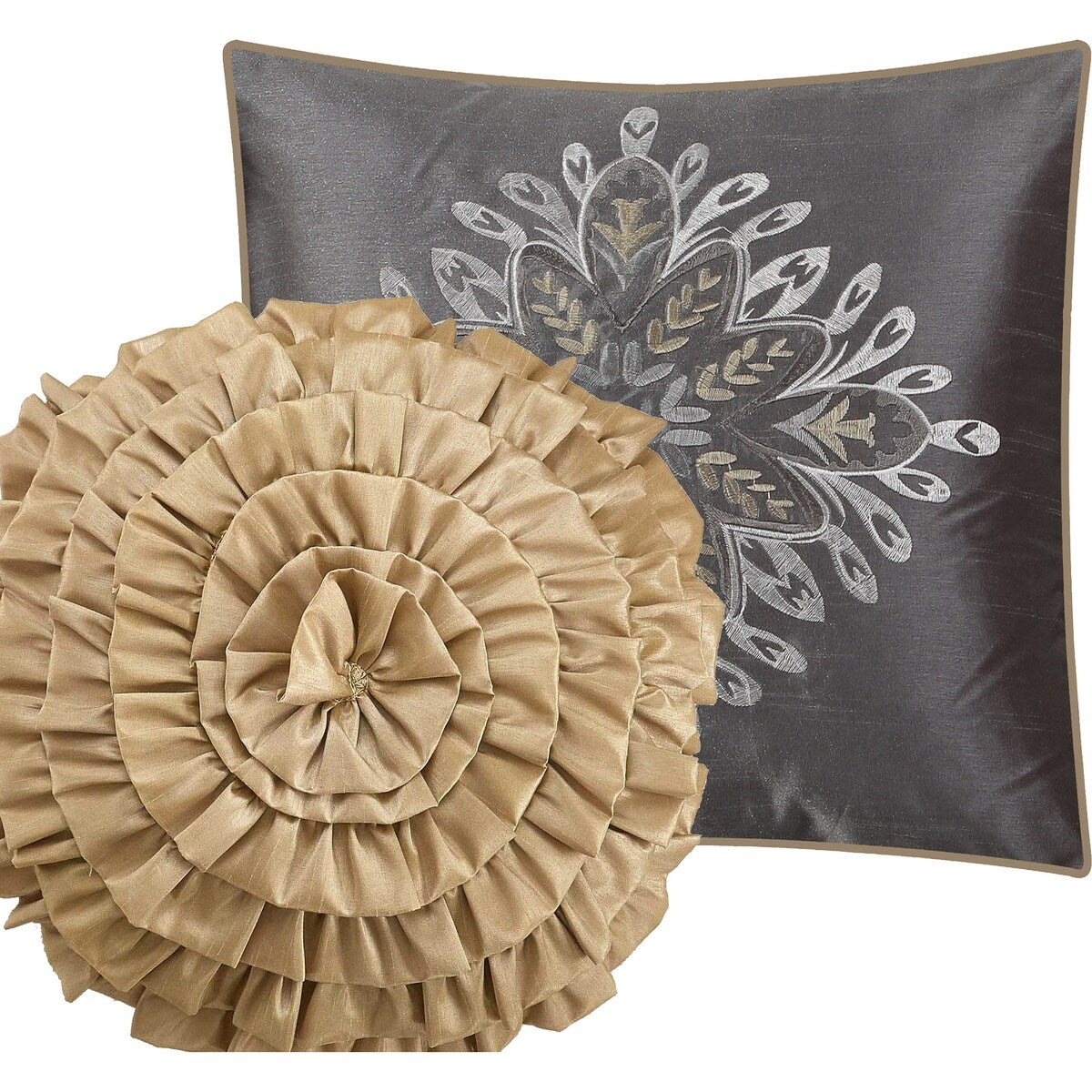 Ensemble de couette 6 pièces en jacquard médaillon Summerfield de Porch &amp; Den