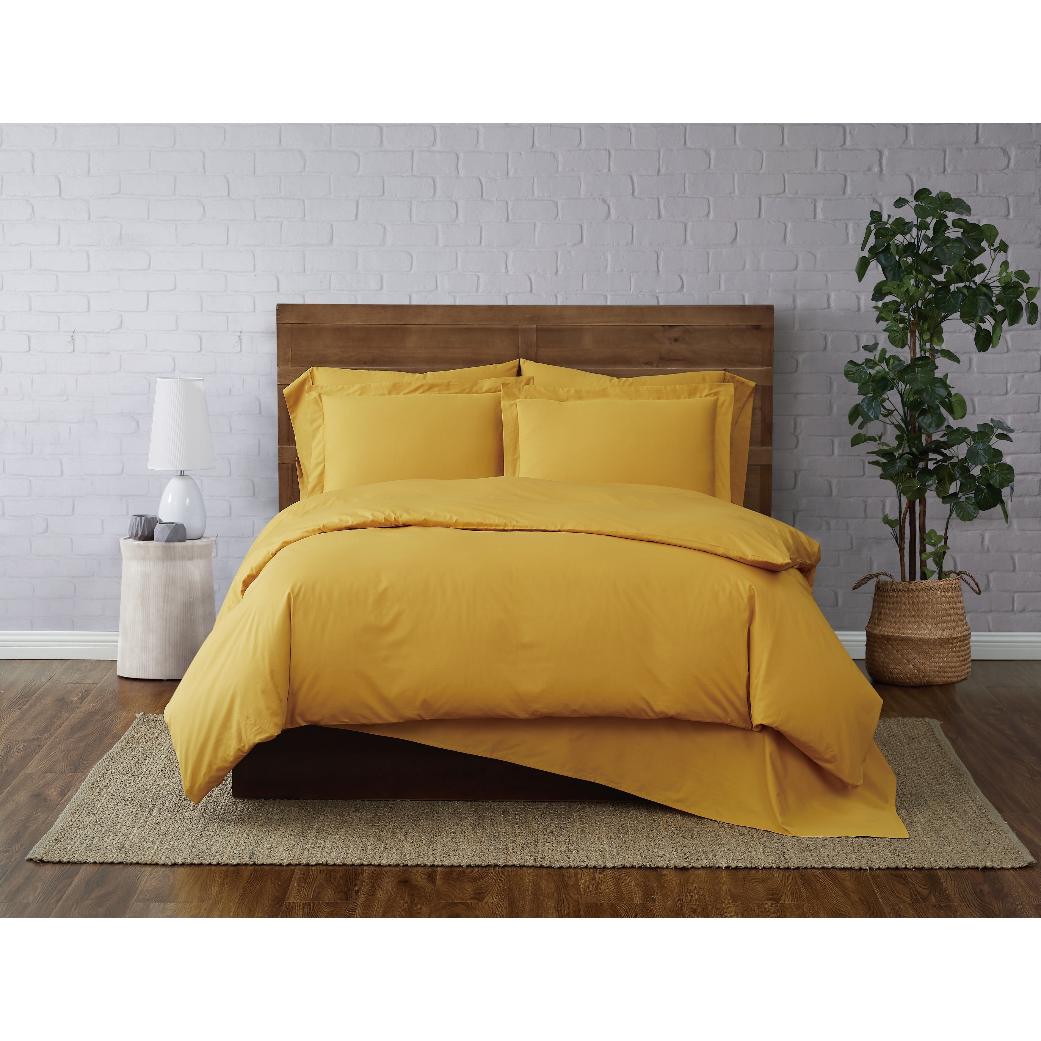 Parure de lit en percale de coton à tissage serré Brooklyn Loom