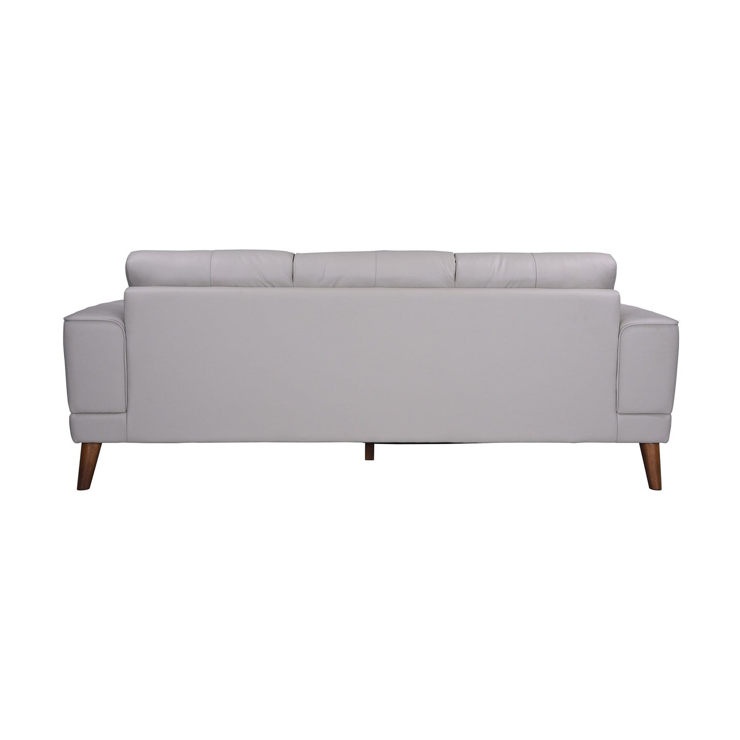 Canapé transitionnel Anzio en cuir pleine fleur, couleur crème, Porter Designs