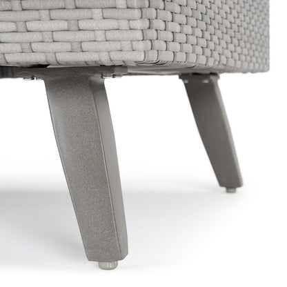 Ensemble de 4 sièges de patio d'extérieur Portofino Casual Sunbrella avec fonction de mouvement et de feu