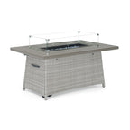 Ensemble de 4 sièges de patio d'extérieur Portofino Casual Sunbrella avec fonction de mouvement et de feu