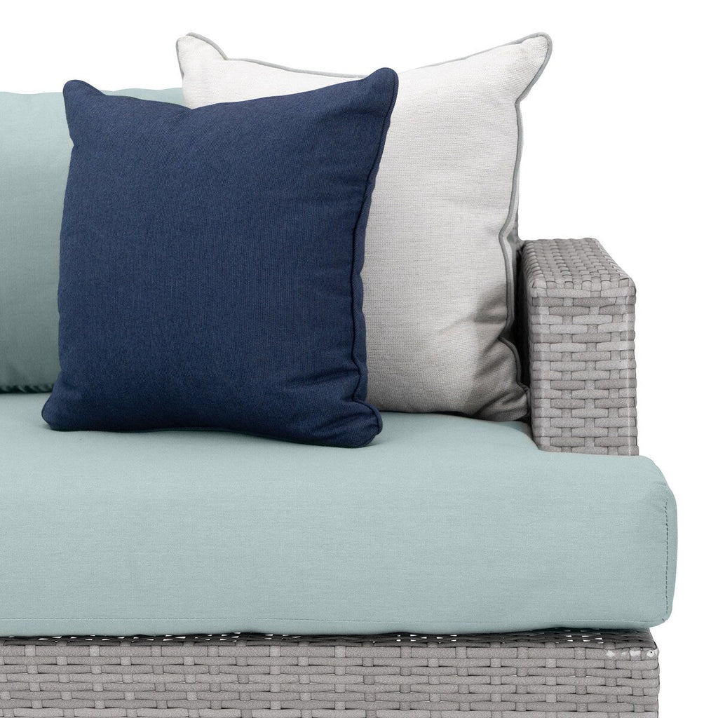 Ensemble de 4 sièges de patio d'extérieur Portofino Casual Sunbrella avec fonction de mouvement et de feu