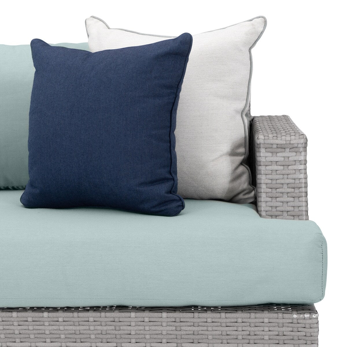 Ensemble de 4 sièges de patio d'extérieur Portofino Casual Sunbrella avec fonction de mouvement et de feu