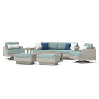 Ensemble de 7 sièges de patio d'extérieur Portofino Comfort Sunbrella avec système de mouvement
