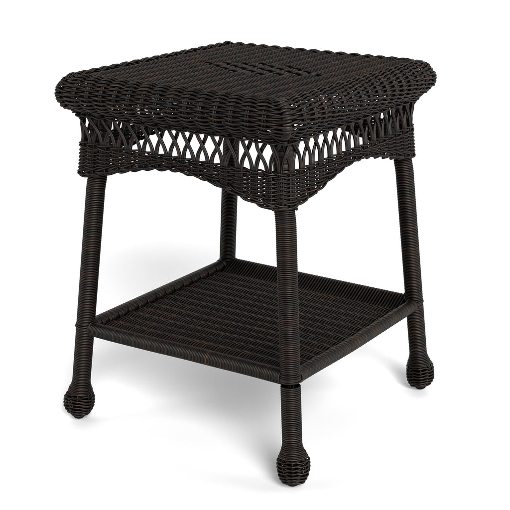 Ensemble de 2 chaises à bascule d'extérieur en osier Portside Dark Roast