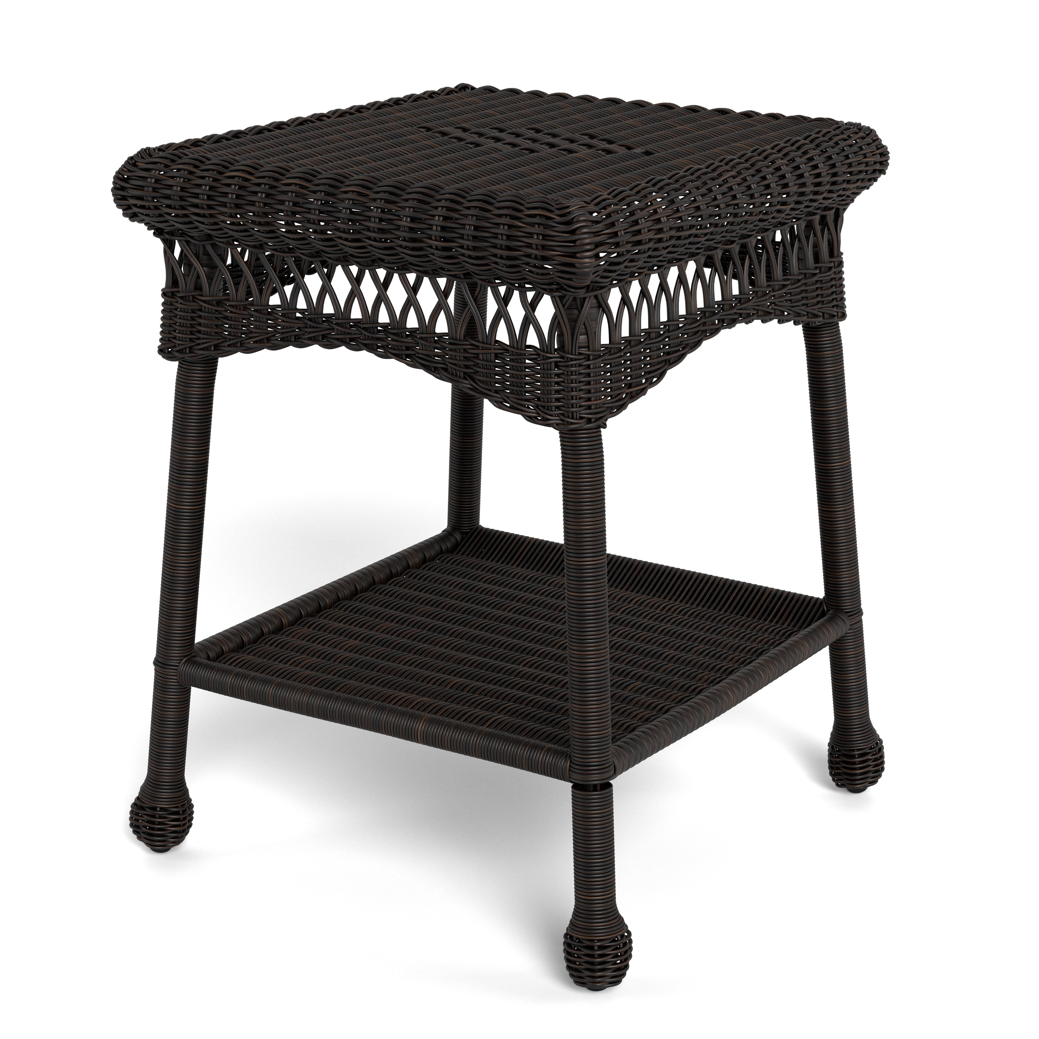 Ensemble de 2 chaises à bascule d'extérieur en osier Portside Dark Roast