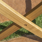 Ensemble de salle à manger d'extérieur 5 pièces en bois d'acacia Positano par Christopher Knight Home