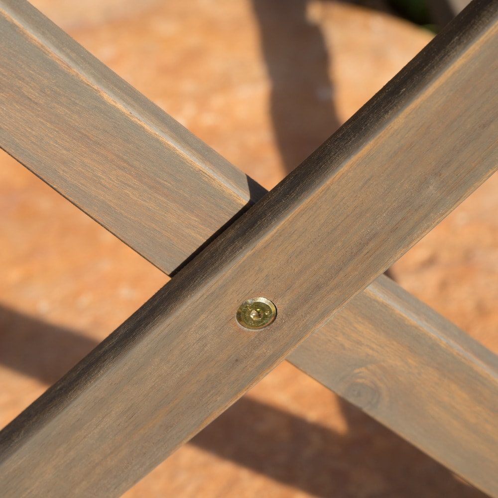 Ensemble de salle à manger d'extérieur 5 pièces en bois d'acacia Positano par Christopher Knight Home
