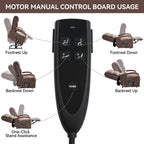Fauteuil inclinable électrique en chenille à double moteur, position infinie, jusqu'à 350 lb, avec massage thermique et mécanisme de mouvement robuste