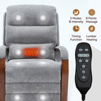 Fauteuil inclinable électrique en chenille à double moteur, position infinie, jusqu'à 350 lb, avec massage thermique et mécanisme de mouvement robuste