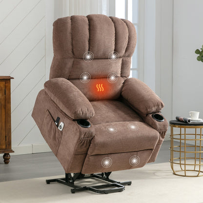Fauteuil de massage électrique avec chauffage et vibrations, USB