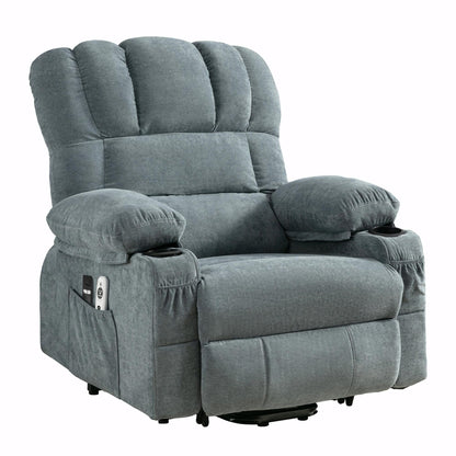 Fauteuil de massage électrique avec chauffage, vibrations et port USB
