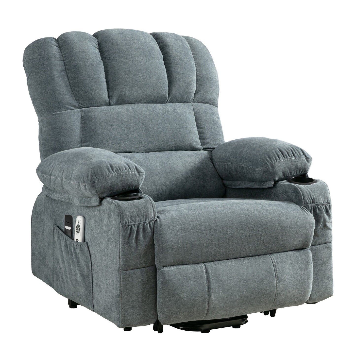 Fauteuil de massage électrique, adapté aux personnes âgées, avec fonctions de chauffage et de vibration, et port USB.