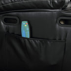 Fauteuil inclinable électrique avec releveur, massage et chauffage, avec siège large, poches latérales, porte-gobelets et minuterie pour personnes âgées