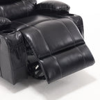 Fauteuil inclinable électrique avec releveur, massage et chauffage, avec siège large, poches latérales, porte-gobelets et minuterie pour personnes âgées