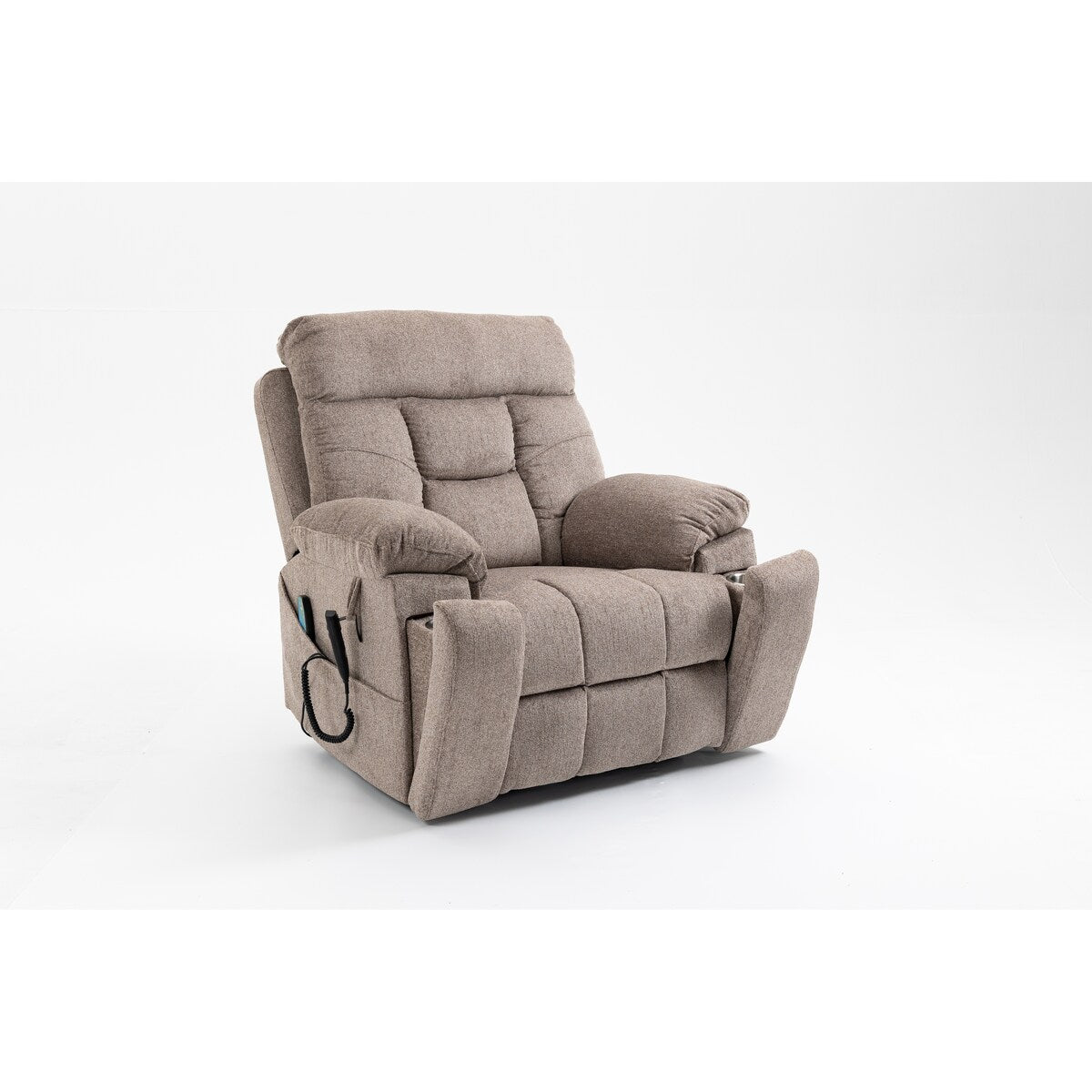 Fauteuil inclinable électrique avec relevage, massage et chauffage, fauteuil inclinable à double moteur, fauteuil inclinable électrique avec porte-gobelets et poche, 400 lb