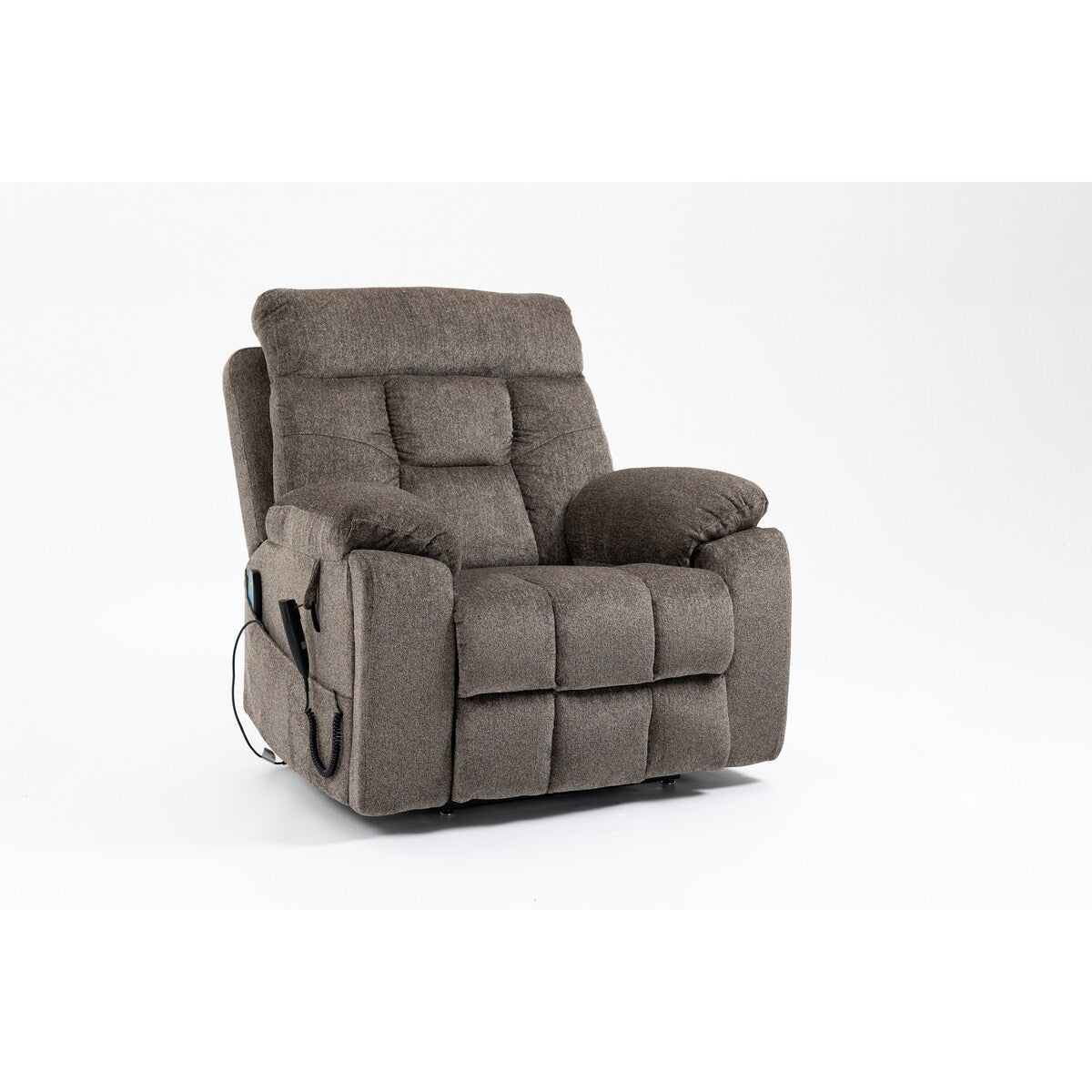 Fauteuil inclinable électrique avec relevage, massage et chauffage, fauteuil inclinable à double moteur, fauteuil inclinable électrique avec porte-gobelets et poche, 400 lb