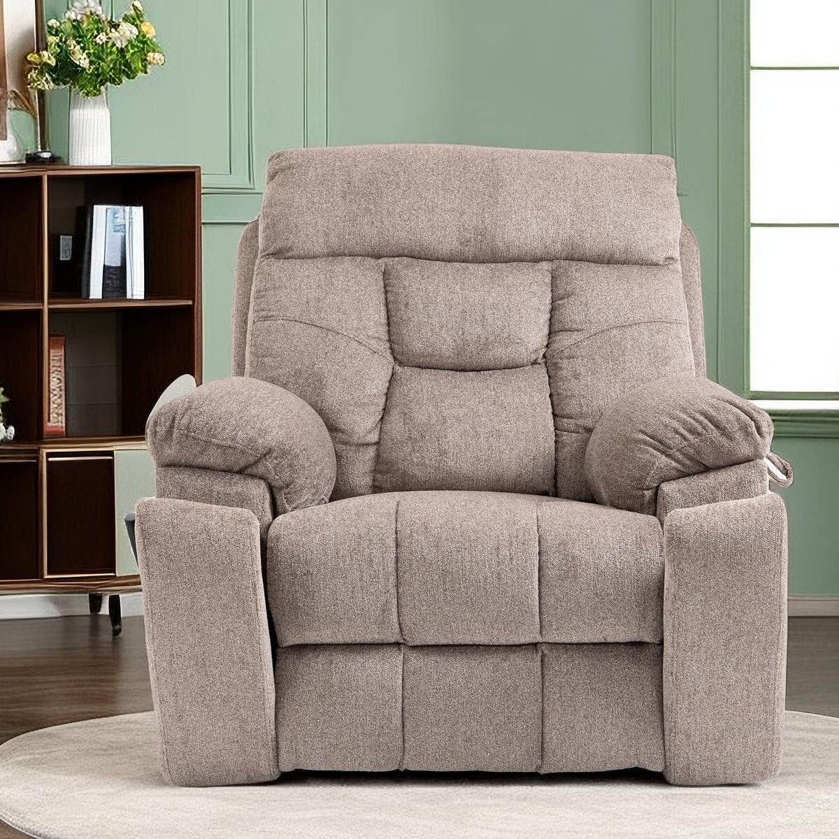 Fauteuil inclinable électrique avec relevage, massage et chauffage, fauteuil inclinable à double moteur, fauteuil inclinable électrique avec porte-gobelets et poche, 400 lb