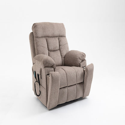 Fauteuil inclinable électrique avec relevage, massage et chauffage, fauteuil inclinable à double moteur, fauteuil inclinable électrique avec porte-gobelets et poche, 400 lb