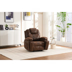 Fauteuil inclinable électrique rembourré, large et massant, mécanisme d'inclinaison robuste et sécurisé avec poches latérales