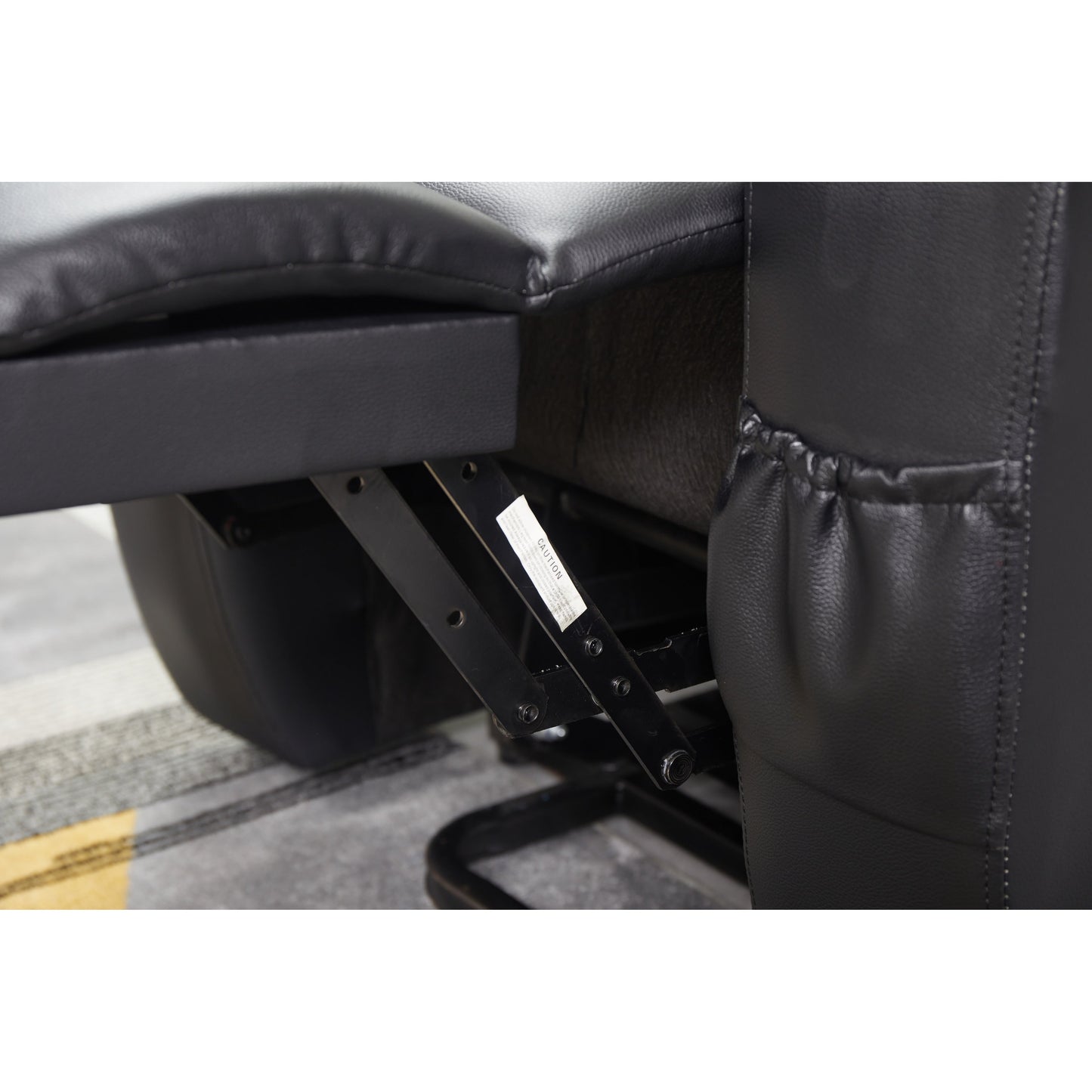 Fauteuil inclinable électrique en cuir synthétique pour personnes âgées